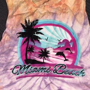 Miami Beach Tie-Dye Shirt🌊🏖️